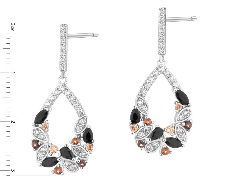 Stříbrné náušnice se zirkony