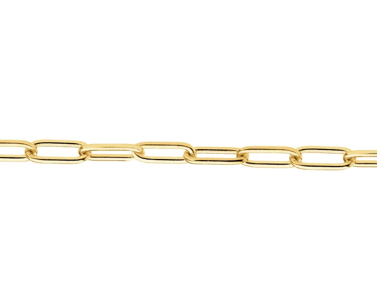 Złota bransoletka - paper clip