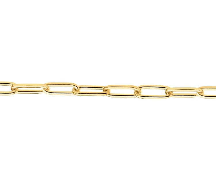 Złota bransoletka - paper clip