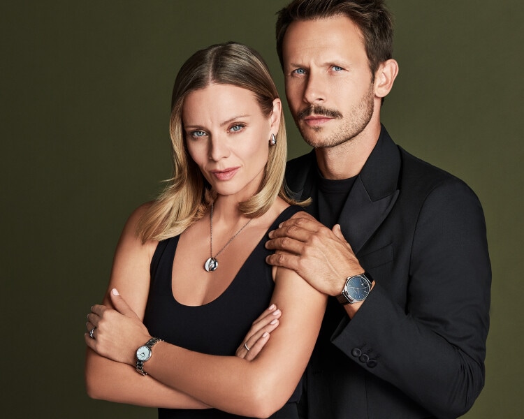 Rhodiované Stříbro Náhrdelnío