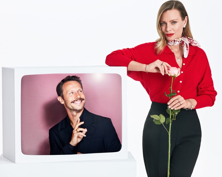 Stříbrný prsten se zirkony – srdce