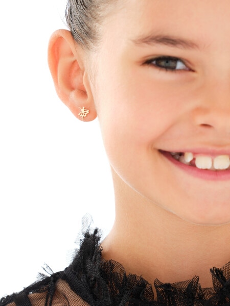 Złote kolczyki - baletnice