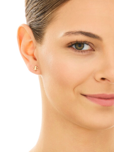 Złote kolczyki - koty