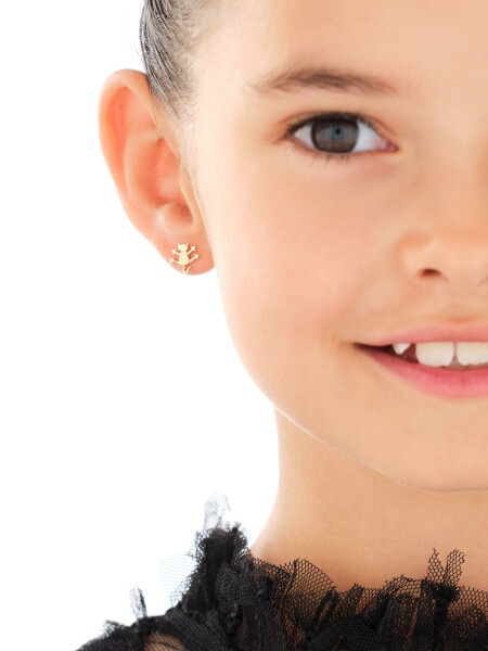 Złote kolczyki - koty