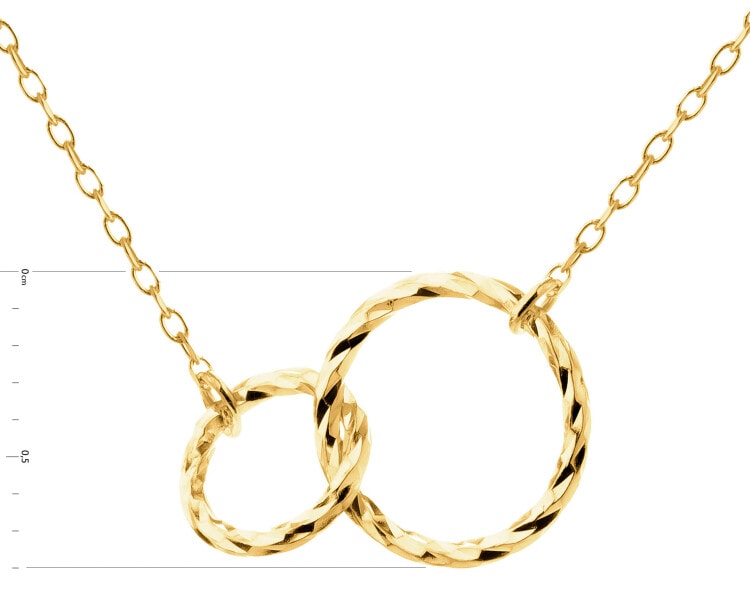 Złoty naszyjnik - koła