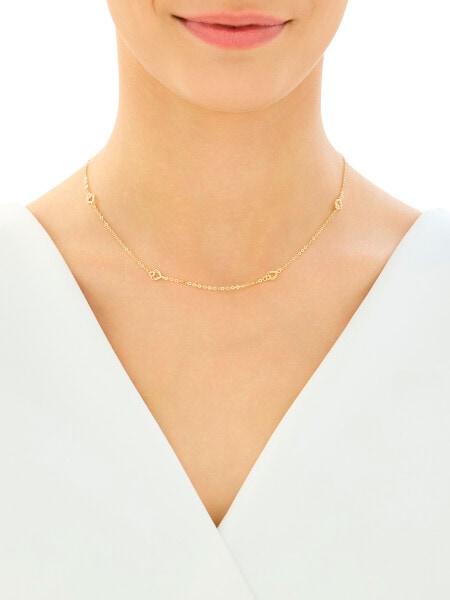 Złoty naszyjnik - serca