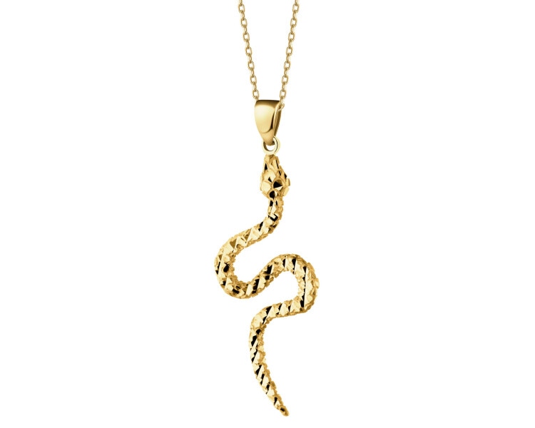 Złota zawieszka - wąż