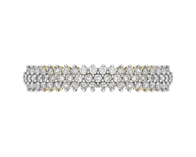 Zlatý prsten s brilianty - 0,30 ct - ryzost 585