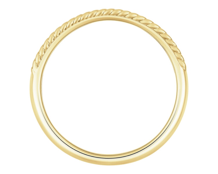 Zlatý prsten s diamanty - 0,07 ct - ryzost 585