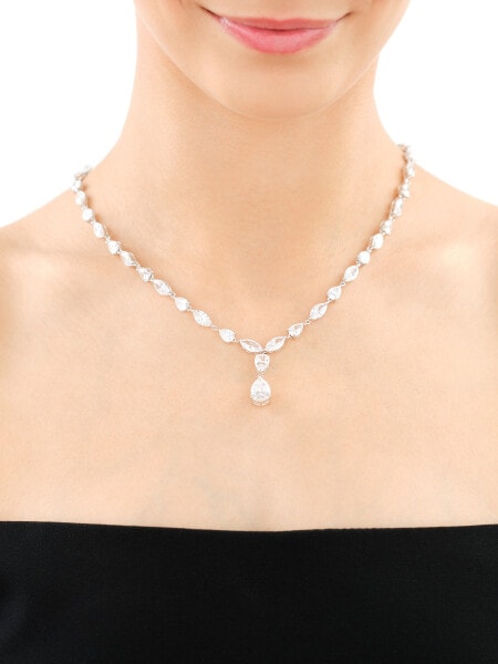 Naszyjnik srebrny z cyrkoniami