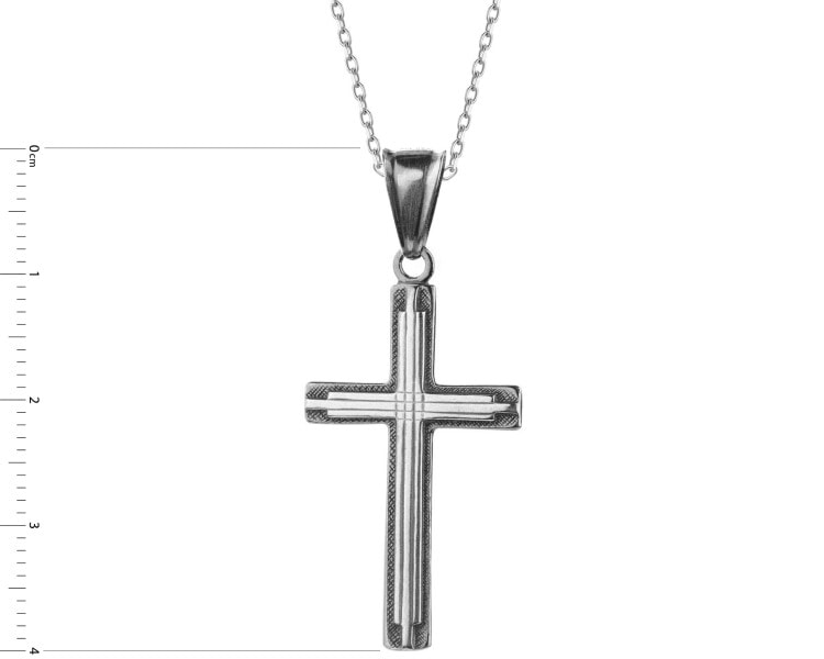 Zawieszka srebrna - krzyż