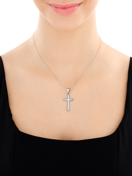 Zawieszka srebrna - krzyż