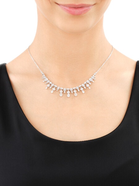 Naszyjnik srebrny z cyrkoniami