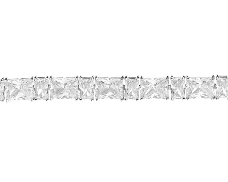 Bransoletka srebrna z cyrkoniami