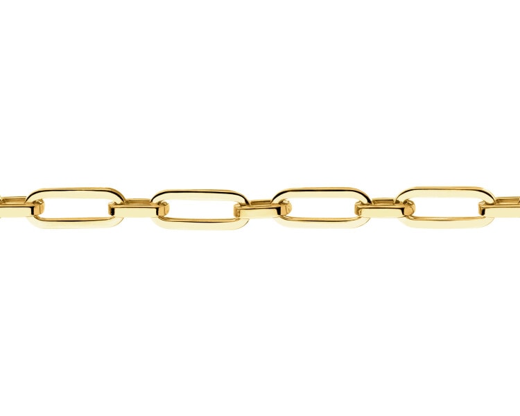 Złota bransoletka - paper clip