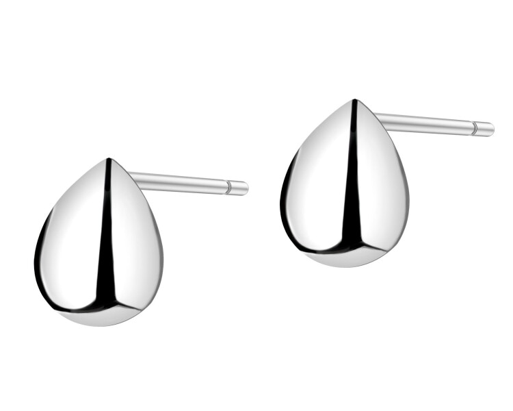 Kolczyki srebrne z cyrkoniami - łezki