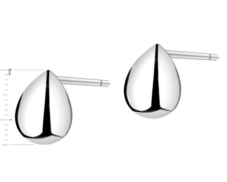 Kolczyki srebrne z cyrkoniami - łezki