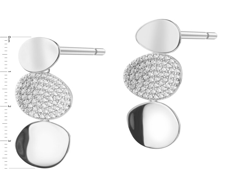 Kolczyki srebrne z cyrkoniami