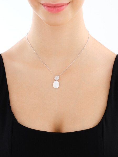 Naszyjnik srebrny z cyrkoniami