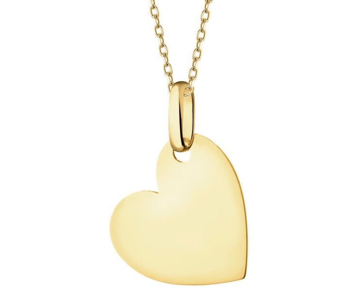 Złota zawieszka - serce