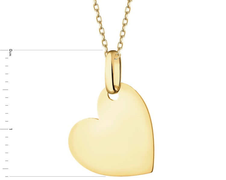 Złota zawieszka - serce