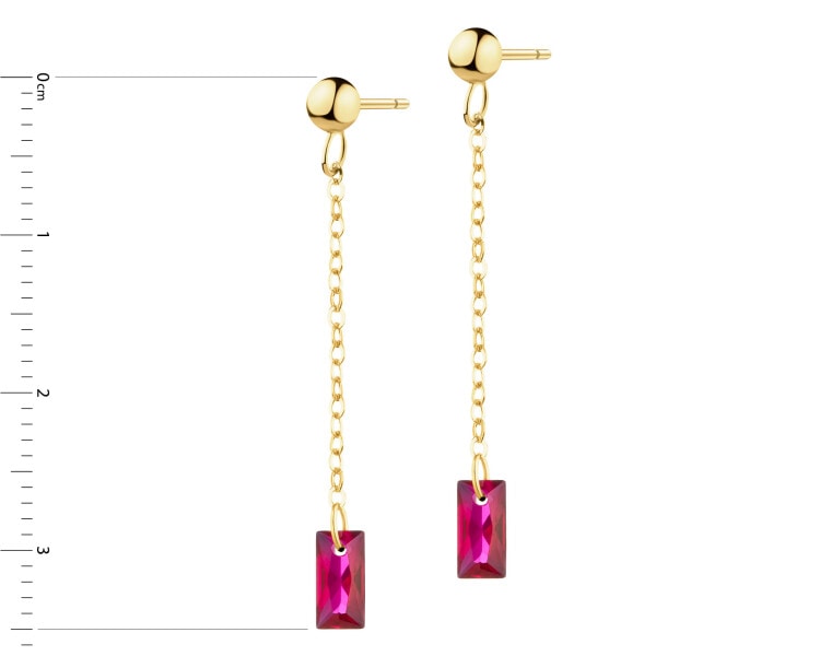 Zlaté náušnice se zirkony