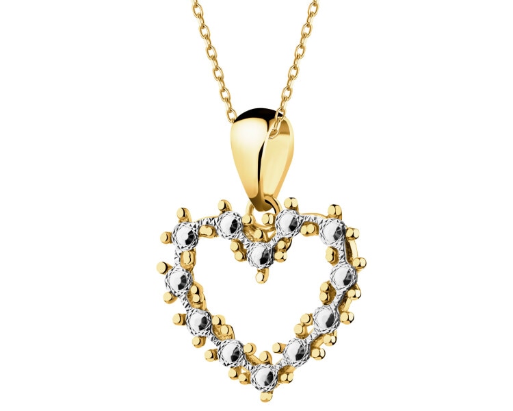 Zlatý přívěsek - srdce