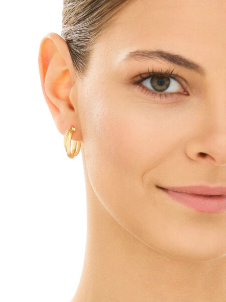 Złote kolczyki - koła