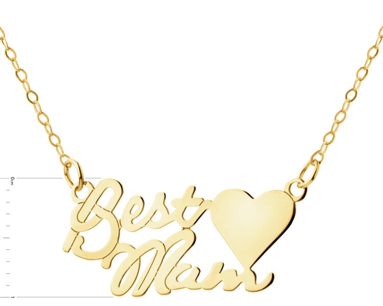 Złoty naszyjnik - mama