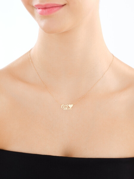 Złoty naszyjnik - mama