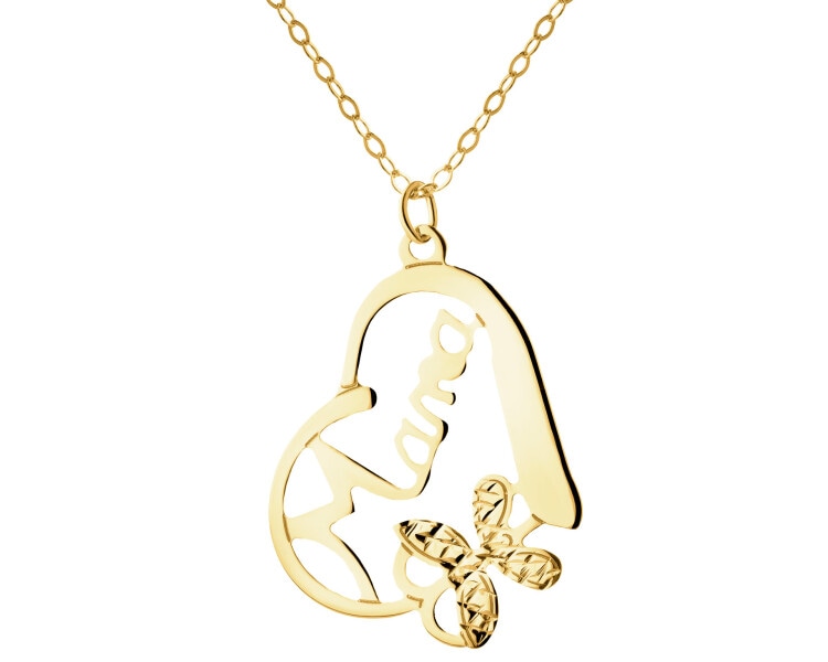 Złoty naszyjnik - mama
