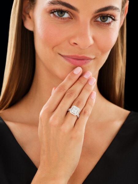 Prsten z bílého zlata s diamanty - 1,18 ct - ryzost 750