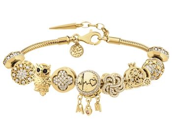 Bransoleta beads zestaw - mama, serce, sowa, karoca, linia życia, gwiazdki