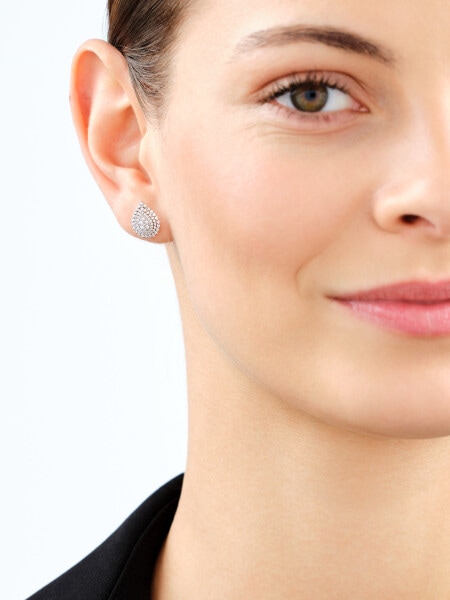 Zlaté náušnice s diamanty - 0,50 ct - ryzost 585