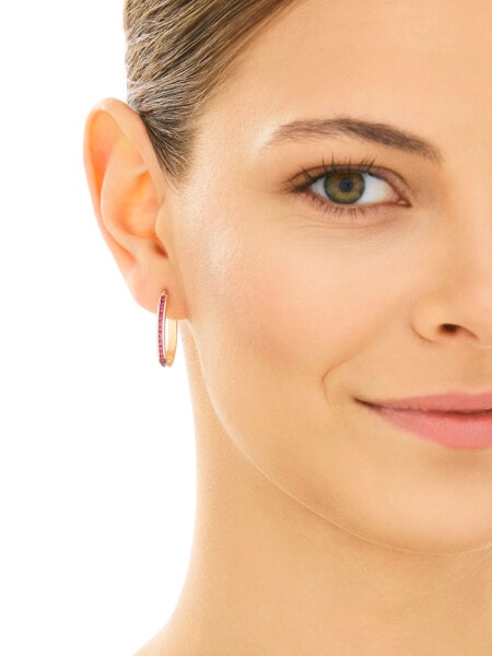 Złote kolczyki z cyrkoniami