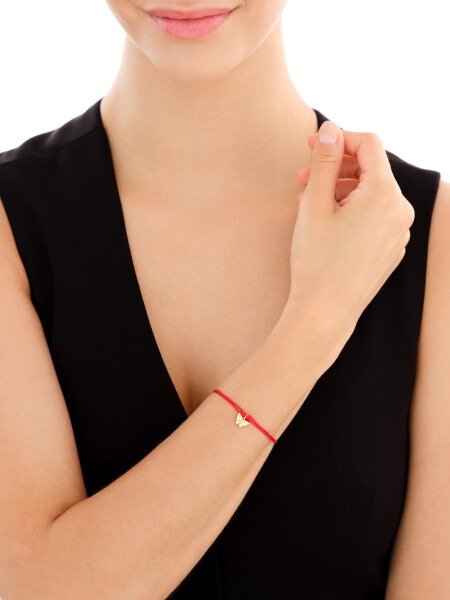 Bransoletka z elementami srebra i cyrkoniami - motyl