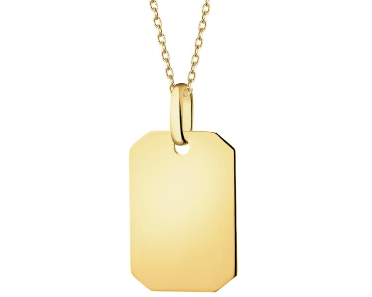 Złota zawieszka - nieśmiertelnik