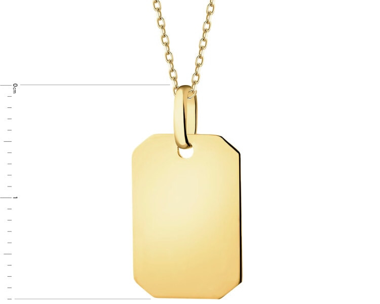 Złota zawieszka - nieśmiertelnik