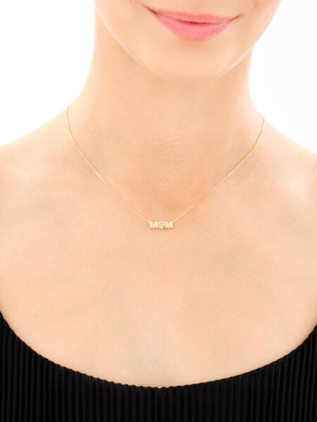 Złoty naszyjnik - mama