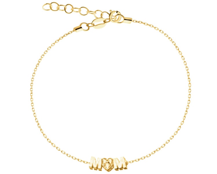 Złota bransoletka - mama