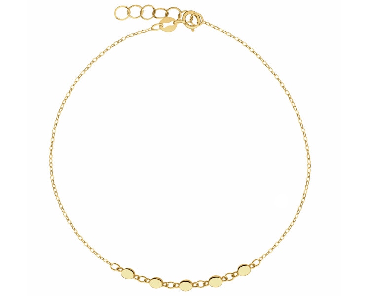 Zlatý náramek - kroužky