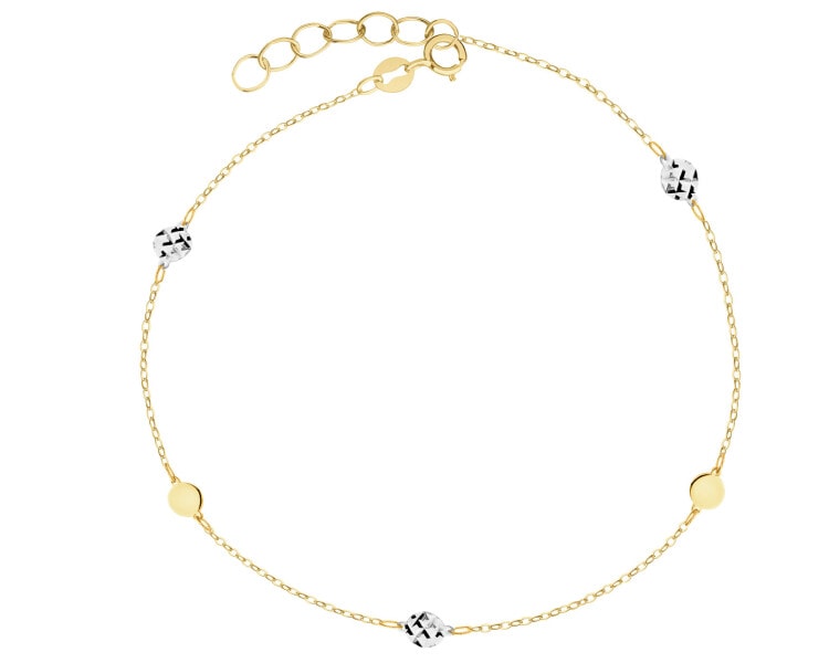 Zlatý náramek - kroužky