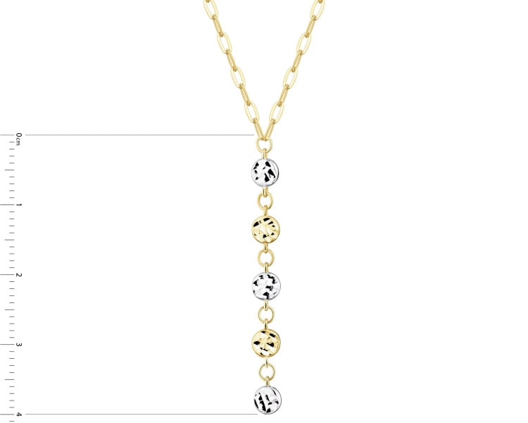 Złoty naszyjnik - koła