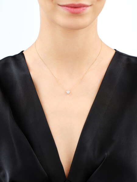 Zlatý přívěsek s diamanty - 0,05 ct - ryzost 585