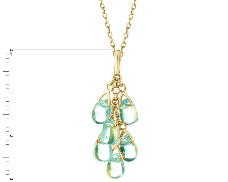 Zawieszka srebrna ze szlifowanym szkłem