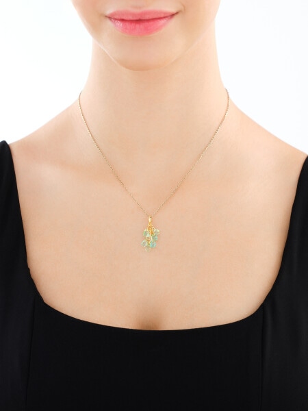 Zawieszka srebrna ze szlifowanym szkłem