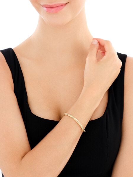 Pozlacený stříbrný náramek