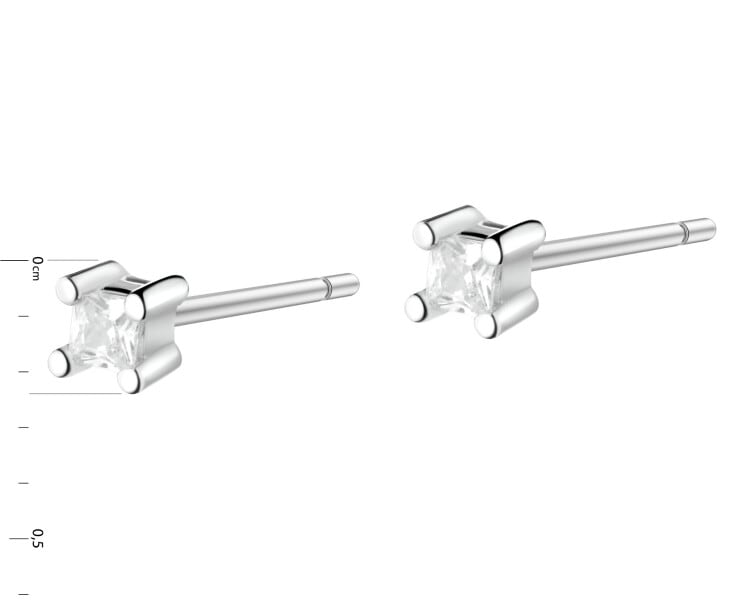 Stříbrné náušnice se zirkony