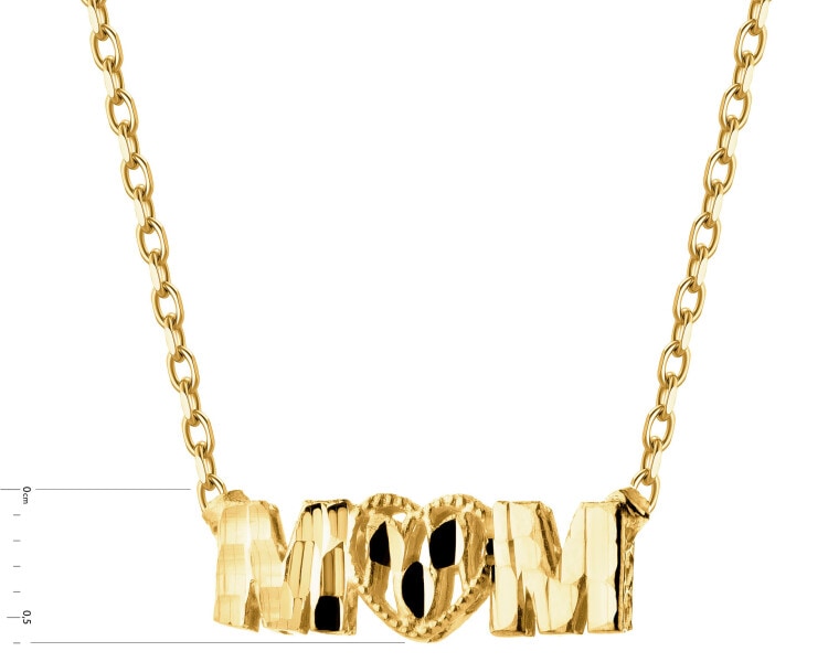 Złoty naszyjnik - mama