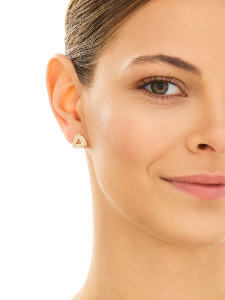 Zlaté náušnice se zirkony